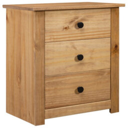 Vidaxl Bedside Cabinet 46X40X57 Cm Pinewood Panama Range - thumbnail 1