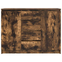 Berkfield Sideboard With Drawers Smoked Oak 100.5X35X76 Cm Engineered Wood - thumbnail 6