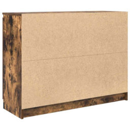 Berkfield Sideboard With Drawers Smoked Oak 100.5X35X76 Cm Engineered Wood - thumbnail 8