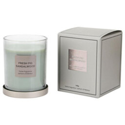Taylor & Brown Fresh Fig & Sandalwood Scented Candle 198G Luxury Jar Candle For Home Fragrance, Bedroom & Living Room Décor