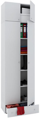 Vcm Wardrobe Vandol White W. 70 X H. 238 X D. 40 Cm - image 1