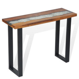Berkfield Console Table Teak 100X35X75 Cm - thumbnail 9