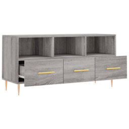 Berkfield Tv Cabinet Grey Sonoma 102X36X50 Cm Engineered Wood - thumbnail 6