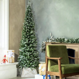 Christmas Tree World The 7Ft/210Cm Snowy Pencil Christmas Tree - thumbnail 3