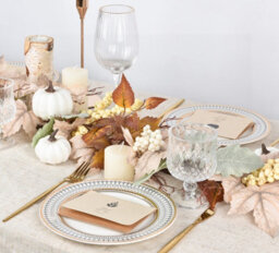 Amorly Fall Maple Leaf Garland, White Hanging Vine Garland With Pumpkins Berries, Thanksgiving Decor For Fireplace, Party Christmas - thumbnail 4