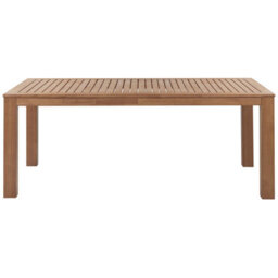 Beliani Garden Dining Set With Benches 6 Seater Monsano Eucalyptus Wood Brown - thumbnail 4