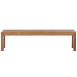 Beliani Garden Dining Set With Benches 6 Seater Monsano Eucalyptus Wood Brown - thumbnail 9