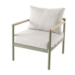 GoodHome Akoa Deep Lichen Green Metal 4 Seater Coffee Set - thumbnail 4