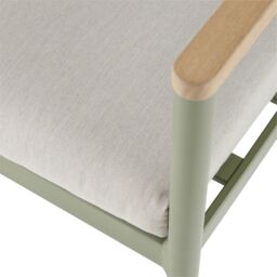 GoodHome Akoa Deep Lichen Green Metal 4 Seater Coffee Set - thumbnail 7