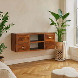 Wyld Haus Rochefort En Terre Mango Wood Tv Media Unit Chestnut
