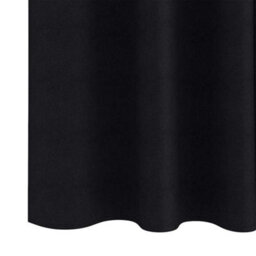 Berkfield Modern Curtains With Curtains 2 Pcs Black 245 X 140 Cm Polyester - thumbnail 6