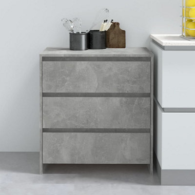 Vidaxl Sideboard Concrete Grey 70X41X75 Cm Engineered Wood - image 1