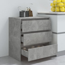 Vidaxl Sideboard Concrete Grey 70X41X75 Cm Engineered Wood - thumbnail 8