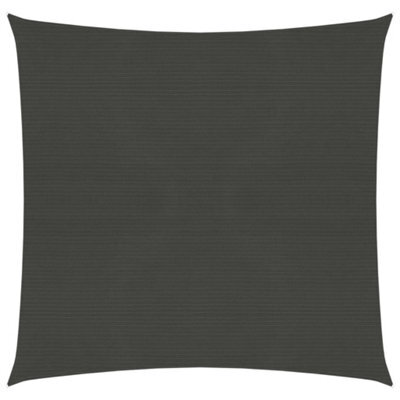 Berkfield Sunshade Sail 160 G/m2 Anthracite 5X5 M Hdpe - image 1