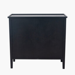 Pacific Lifestyle Satin Black Wood 4 Drawer Unit - thumbnail 6