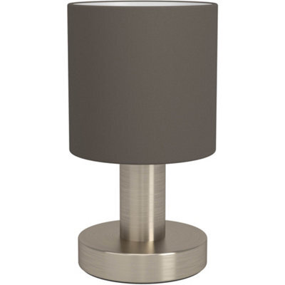 Loops Stylish Modern Satin Nickel Table Lamp For Elegant Home Lighting - image 1