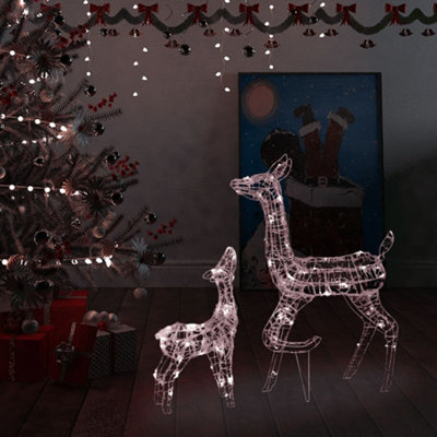 Walplus Acrylic Reindeer Family Christmas Decoration 160 Led Warm White - image 1