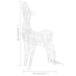 Walplus Acrylic Reindeer Family Christmas Decoration 160 Led Warm White - thumbnail 9