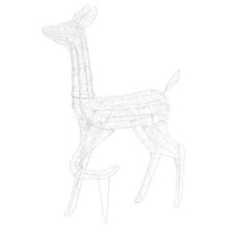 Walplus Acrylic Reindeer Family Christmas Decoration 160 Led Warm White - thumbnail 6