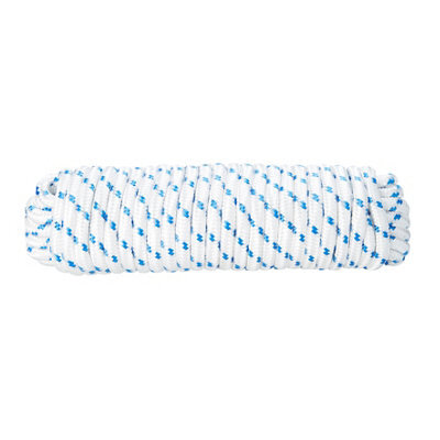 Diall Blue & White Polypropylene Braided Rope, (L)15M (Dia)10mm - image 1