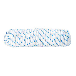 Diall Blue & White Polypropylene Braided Rope, (L)15M (Dia)10mm - thumbnail 1