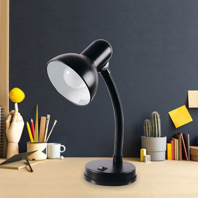 Homelife 35W 'classic' Flexi Desk Lamp - Onyx Black - image 1