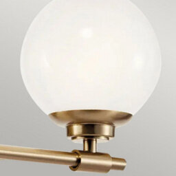 Luminosa Lighting Elstead Kichler Benno Bathroom Wall Lamp Contemporary Champagne Bronze 3000K Ip44 2X G9 - thumbnail 5