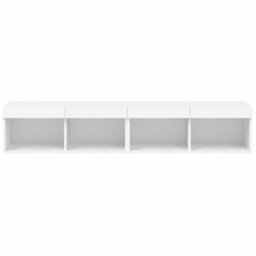 Berkfield Tv Cabinets With Led Lights 2 Pcs White 80X30X30 Cm - thumbnail 8