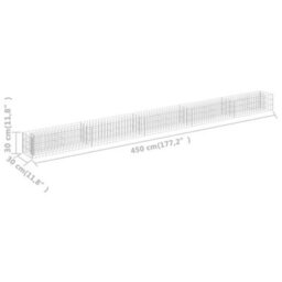 Walplus Gabion Raised Bed Galvanised Steel 450X30X30 Cm - thumbnail 7