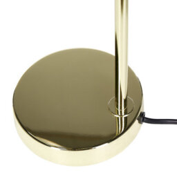 Beliani Table Lamp Gold Steel With Half-Transparent Glass Shade, Modern Glam, W13 X D13 X H41Cm - thumbnail 4
