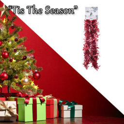 Candy Cane Tinsel Christmas Decoration X 1 55Cm X 19Cm X 12Cm Red - thumbnail 6
