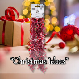 Candy Cane Tinsel Christmas Decoration X 1 55Cm X 19Cm X 12Cm Red - thumbnail 5