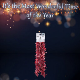 Candy Cane Tinsel Christmas Decoration X 1 55Cm X 19Cm X 12Cm Red - thumbnail 3