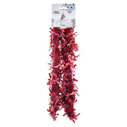 Candy Cane Tinsel Christmas Decoration X 1 55Cm X 19Cm X 12Cm Red - thumbnail 1