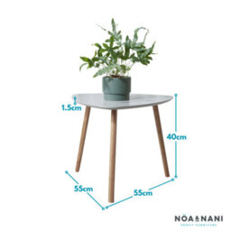 Nöa & Nani Noa & Nani Malme Large Outdoor Side Table For Balcony & Patio In Chalk Grey - thumbnail 4