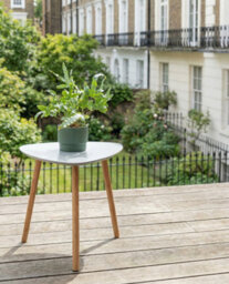 Nöa & Nani Noa & Nani Malme Large Outdoor Side Table For Balcony & Patio In Chalk Grey - thumbnail 3