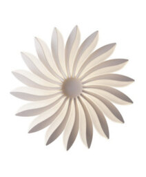 Luminosa Lighting Luminosa Sunrise Integrated Led Dimmable Flower Flush Ceiling Pendant, White, 4000K