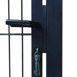 Berkfield 2D Fence Gate (Single) Anthracite Grey 106 X 170 Cm - thumbnail 6