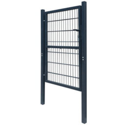 Berkfield 2D Fence Gate (Single) Anthracite Grey 106 X 170 Cm - thumbnail 3