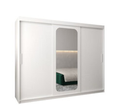 Arte Uppsala T2 Sliding Door Wardrobe 250Cm In White - Bright, Mirrored Storage For Airy Interiors - thumbnail 2