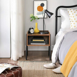 Mahogany Bedside Table With Storage - thumbnail 6