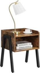 Mahogany Bedside Table With Storage - thumbnail 4
