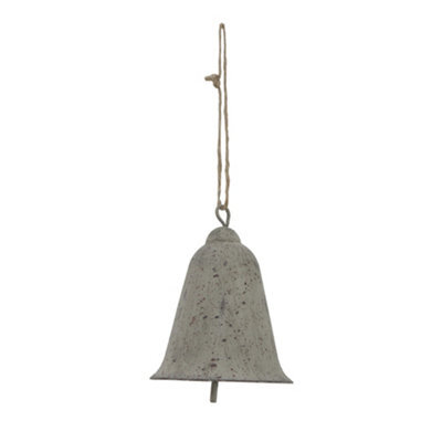 Hill Interiors Metal Bell Christmas Hanging Decoration Grey (10Cm X 8Cm X 8Cm) - image 1