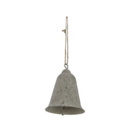 Hill Interiors Metal Bell Christmas Hanging Decoration Grey (10Cm X 8Cm X 8Cm) - thumbnail 2