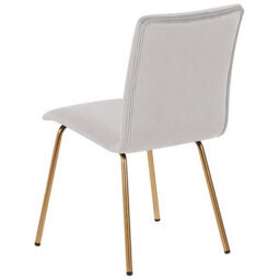 Beliani Set Of 2 Dining Chairs Rubio Velvet Grey - thumbnail 6
