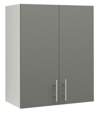 Jd Greta Kitchen Wall Unit 600mm Storage Cabinet With Doors And Shelf 60Cm - Grey Matt - image 1