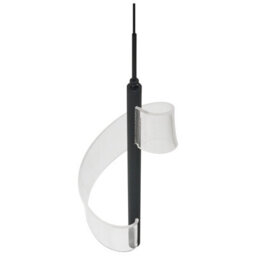 Wyld And Coco Black Metal Spiral Led Pendant Lamp For Living Room And Dining, Gloss Finish, W13 X D13 X H190Cm - thumbnail 5