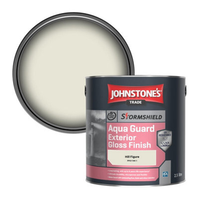 Johnstone's Trade Stormshield Aqua Guard Exterior Gloss Wood & Metal Paint Hill Figure (Ppg1104-1) 2.5L - image 1