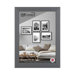 AK Frames A5 Classic Dark Grey Modern Picture Frame - Poster Frame For Photos, Prints And Wall Art - Elegant Home Decor - thumbnail 1