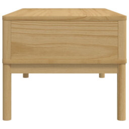 Berkfield Coffee Table Floro Wax Brown 99X55.5X45 Cm Solid Pine Wood - thumbnail 6